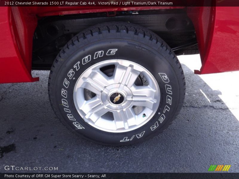 Victory Red / Light Titanium/Dark Titanium 2012 Chevrolet Silverado 1500 LT Regular Cab 4x4