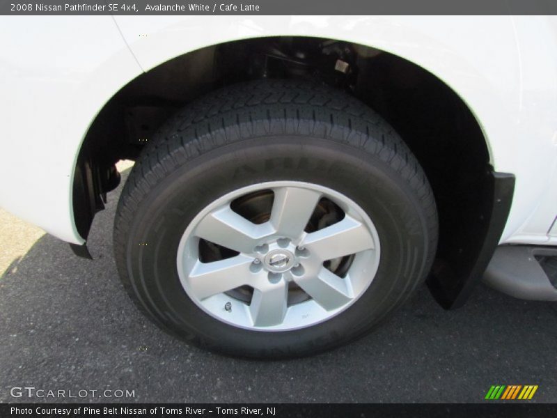Avalanche White / Cafe Latte 2008 Nissan Pathfinder SE 4x4