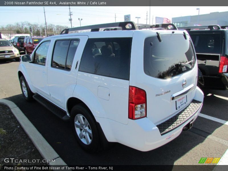 Avalanche White / Cafe Latte 2008 Nissan Pathfinder SE 4x4