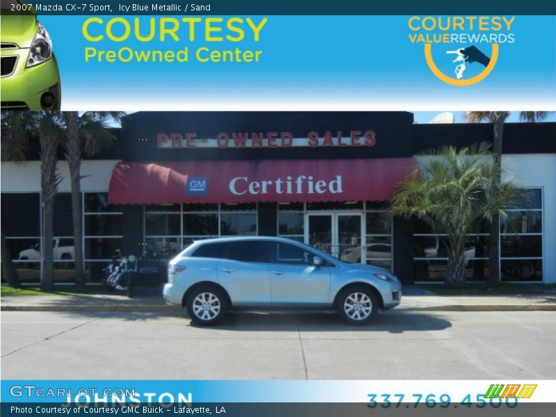 Icy Blue Metallic / Sand 2007 Mazda CX-7 Sport