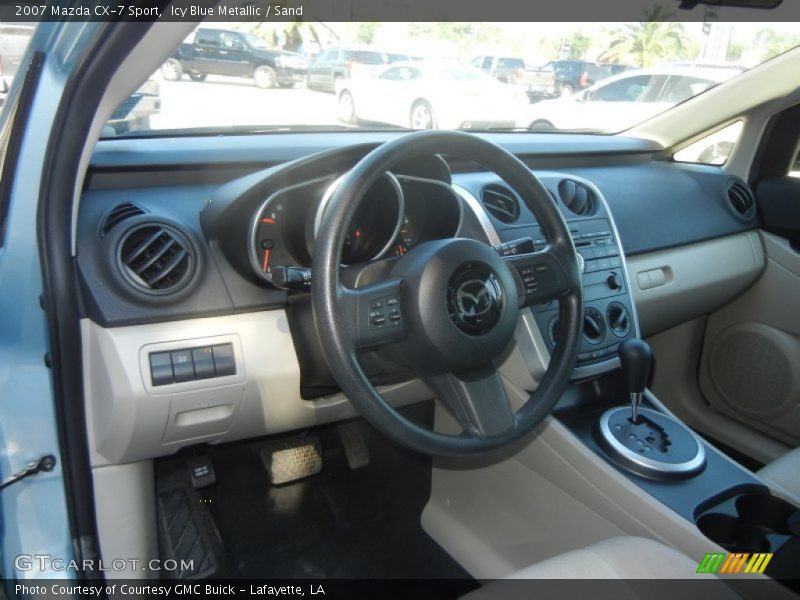 Icy Blue Metallic / Sand 2007 Mazda CX-7 Sport