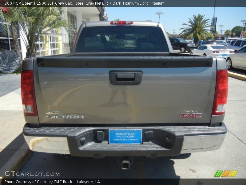 Steel Gray Metallic / Dark Titanium/Light Titanium 2007 GMC Sierra 1500 SLT Crew Cab