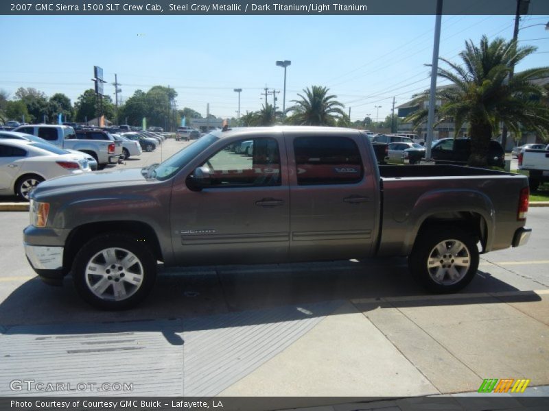 Steel Gray Metallic / Dark Titanium/Light Titanium 2007 GMC Sierra 1500 SLT Crew Cab
