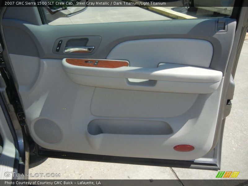 Steel Gray Metallic / Dark Titanium/Light Titanium 2007 GMC Sierra 1500 SLT Crew Cab