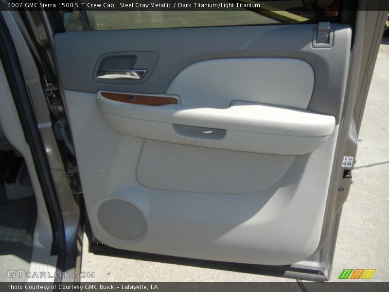 Steel Gray Metallic / Dark Titanium/Light Titanium 2007 GMC Sierra 1500 SLT Crew Cab