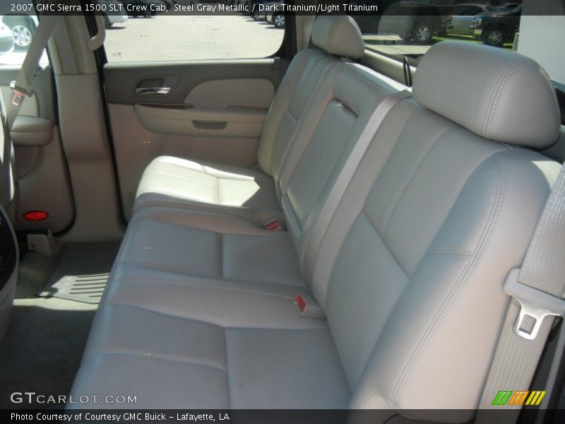 Steel Gray Metallic / Dark Titanium/Light Titanium 2007 GMC Sierra 1500 SLT Crew Cab
