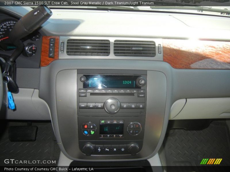 Steel Gray Metallic / Dark Titanium/Light Titanium 2007 GMC Sierra 1500 SLT Crew Cab