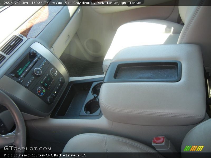 Steel Gray Metallic / Dark Titanium/Light Titanium 2007 GMC Sierra 1500 SLT Crew Cab