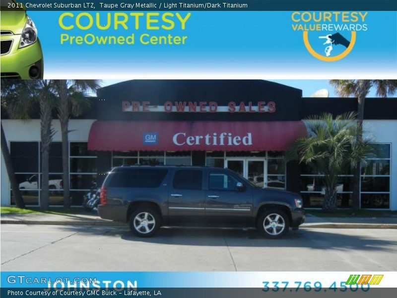 Taupe Gray Metallic / Light Titanium/Dark Titanium 2011 Chevrolet Suburban LTZ