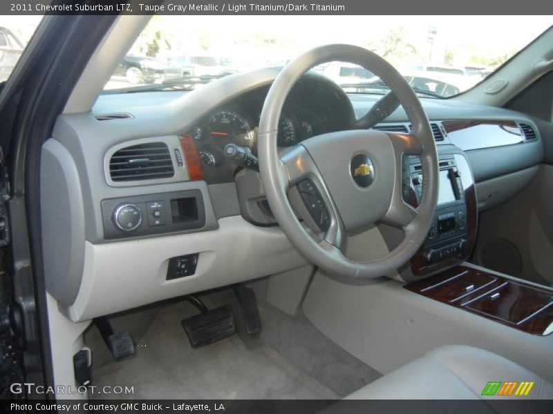 Taupe Gray Metallic / Light Titanium/Dark Titanium 2011 Chevrolet Suburban LTZ