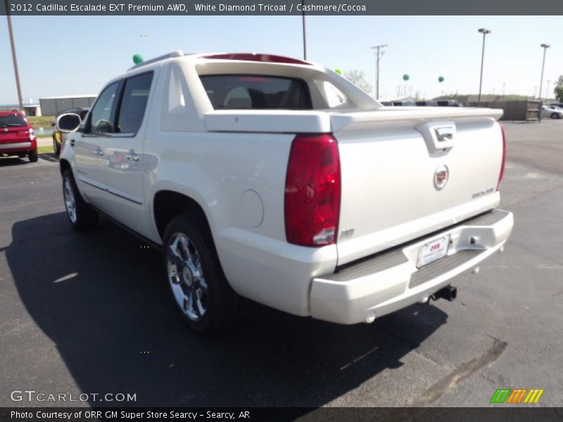 White Diamond Tricoat / Cashmere/Cocoa 2012 Cadillac Escalade EXT Premium AWD