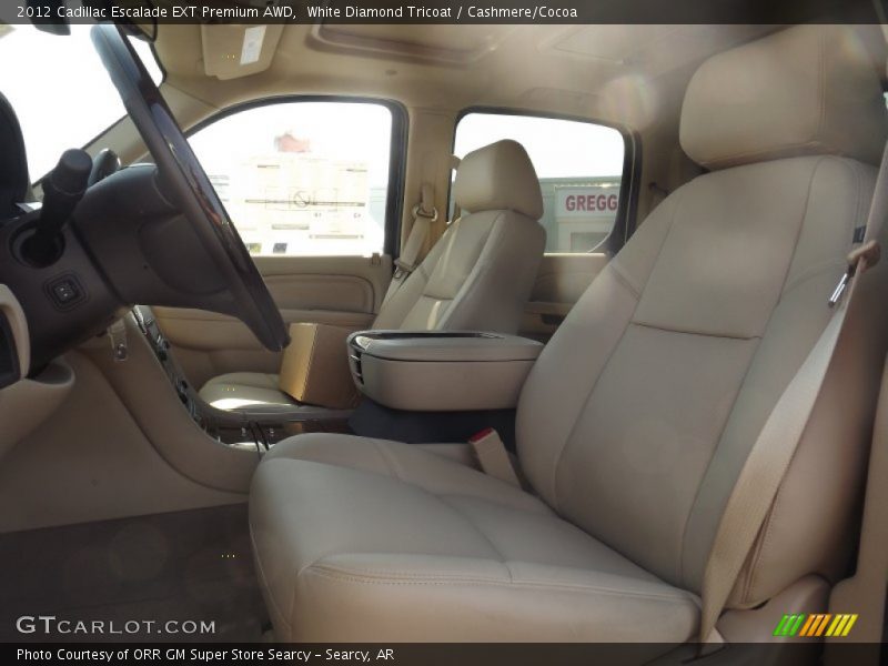 White Diamond Tricoat / Cashmere/Cocoa 2012 Cadillac Escalade EXT Premium AWD