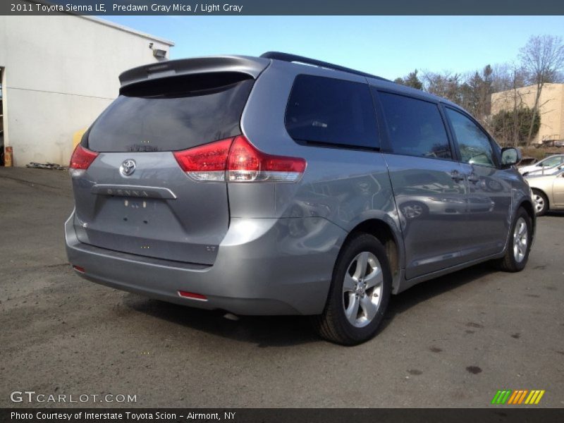 Predawn Gray Mica / Light Gray 2011 Toyota Sienna LE