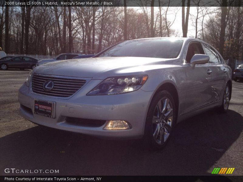 Mercury Silver Metallic / Black 2008 Lexus LS 600h L Hybrid
