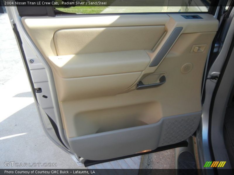 Radiant Silver / Sand/Steel 2004 Nissan Titan LE Crew Cab