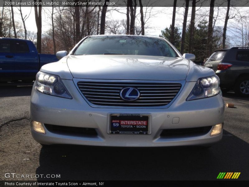Mercury Silver Metallic / Black 2008 Lexus LS 600h L Hybrid