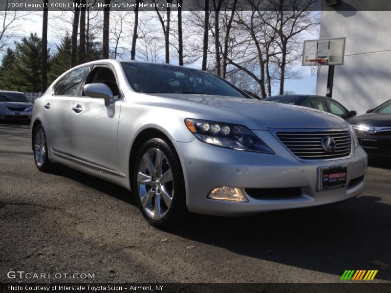 Mercury Silver Metallic / Black 2008 Lexus LS 600h L Hybrid