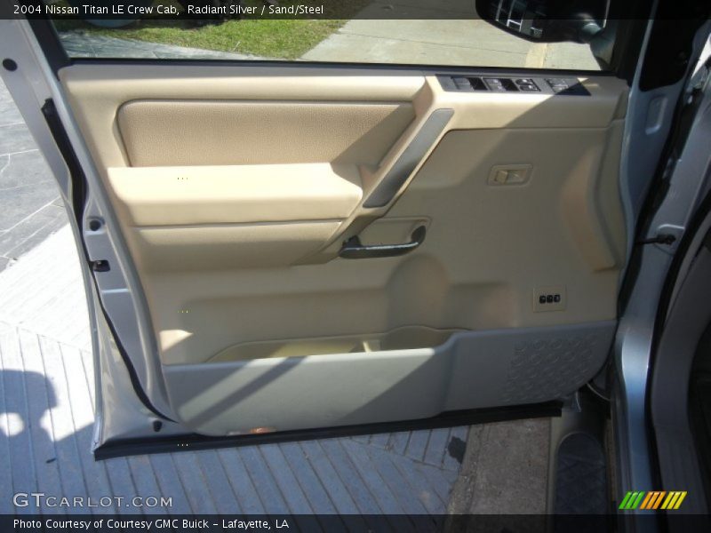 Radiant Silver / Sand/Steel 2004 Nissan Titan LE Crew Cab