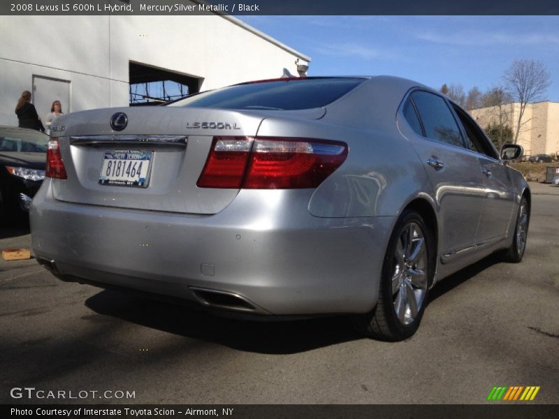 Mercury Silver Metallic / Black 2008 Lexus LS 600h L Hybrid