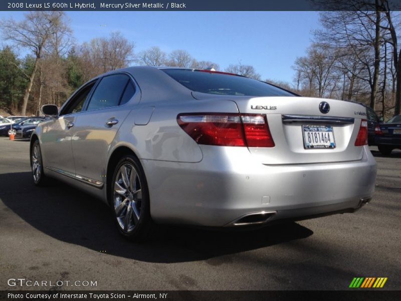Mercury Silver Metallic / Black 2008 Lexus LS 600h L Hybrid