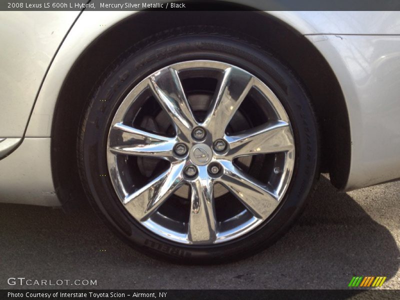 Mercury Silver Metallic / Black 2008 Lexus LS 600h L Hybrid