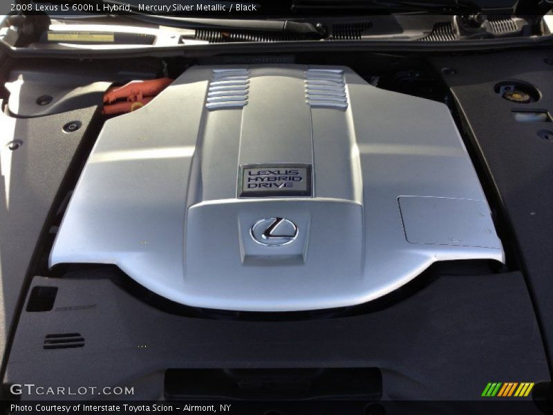 Mercury Silver Metallic / Black 2008 Lexus LS 600h L Hybrid