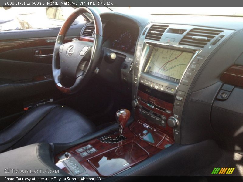 Mercury Silver Metallic / Black 2008 Lexus LS 600h L Hybrid