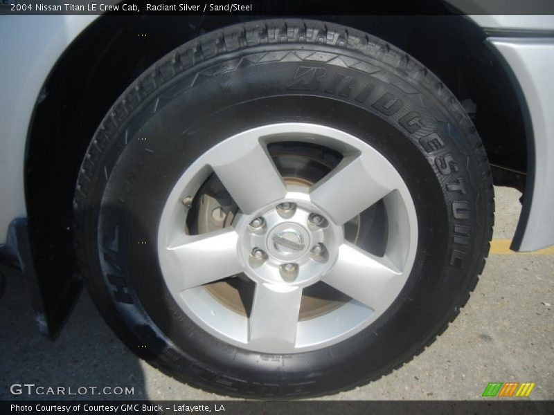 Radiant Silver / Sand/Steel 2004 Nissan Titan LE Crew Cab