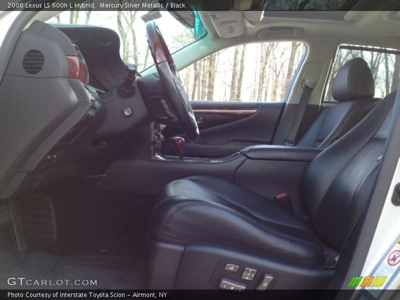 Mercury Silver Metallic / Black 2008 Lexus LS 600h L Hybrid