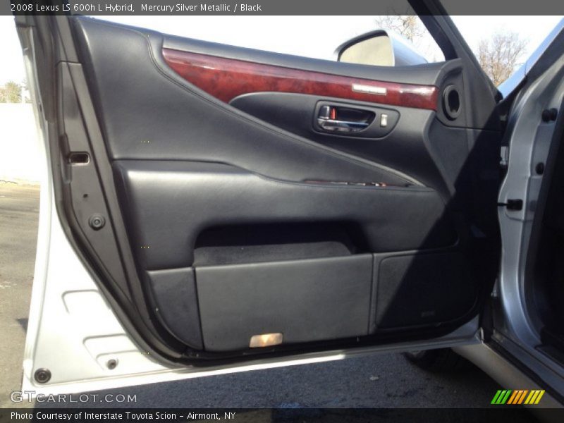 Mercury Silver Metallic / Black 2008 Lexus LS 600h L Hybrid