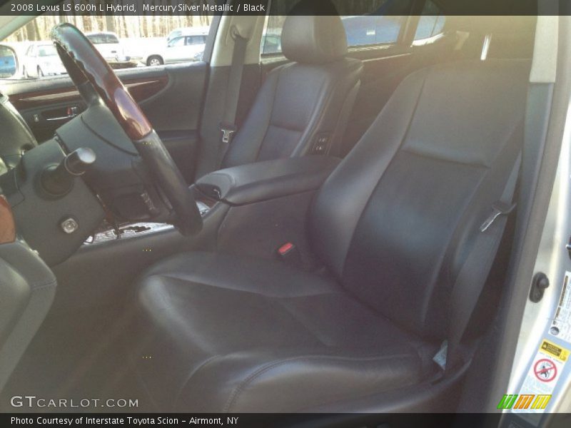 Mercury Silver Metallic / Black 2008 Lexus LS 600h L Hybrid