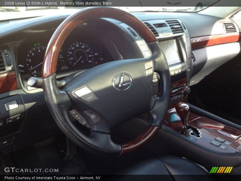 Mercury Silver Metallic / Black 2008 Lexus LS 600h L Hybrid