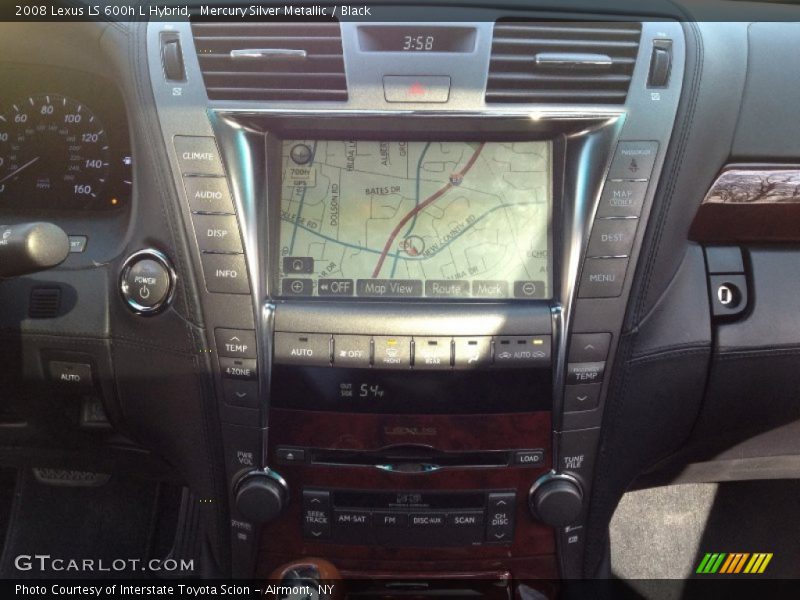 Mercury Silver Metallic / Black 2008 Lexus LS 600h L Hybrid