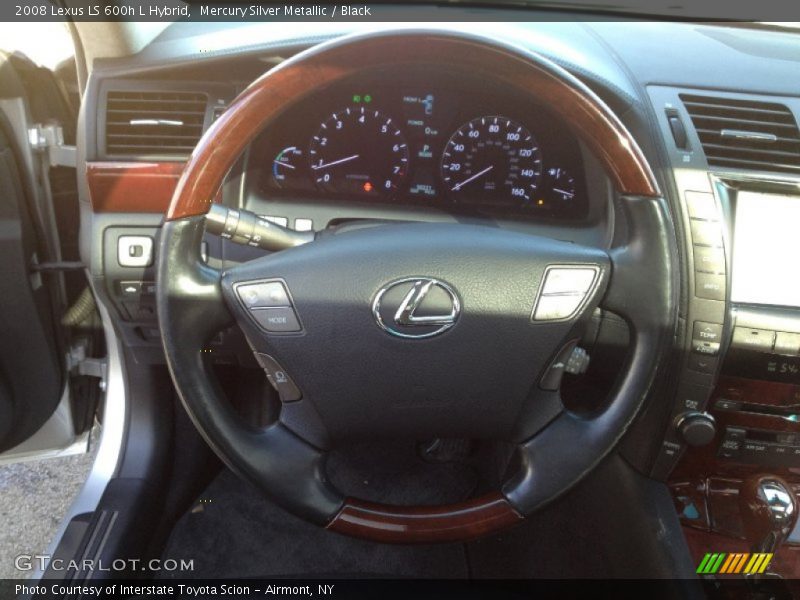 Mercury Silver Metallic / Black 2008 Lexus LS 600h L Hybrid