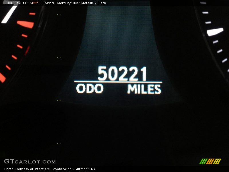 Mercury Silver Metallic / Black 2008 Lexus LS 600h L Hybrid
