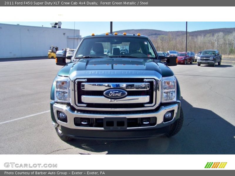 Forest Green Metallic / Steel 2011 Ford F450 Super Duty XLT Crew Cab 4x4 Dually