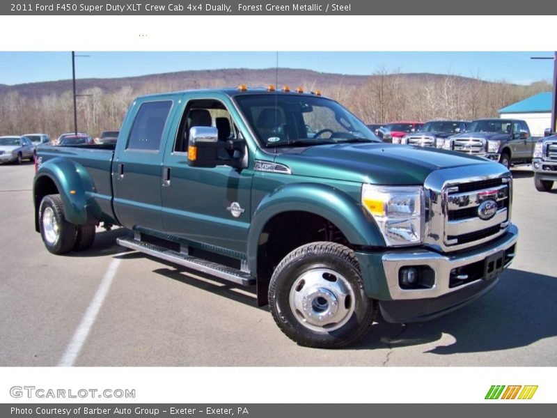 Front 3/4 View of 2011 F450 Super Duty XLT Crew Cab 4x4 Dually
