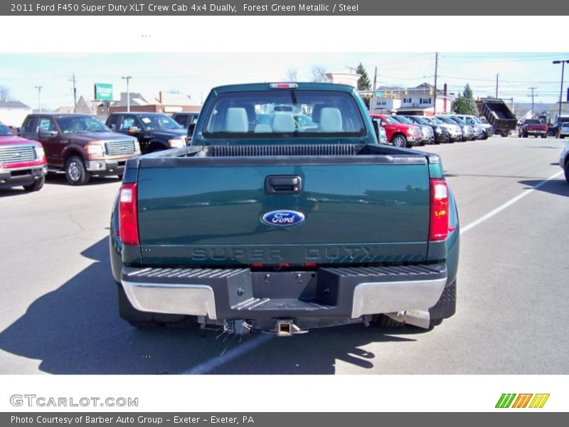 Forest Green Metallic / Steel 2011 Ford F450 Super Duty XLT Crew Cab 4x4 Dually