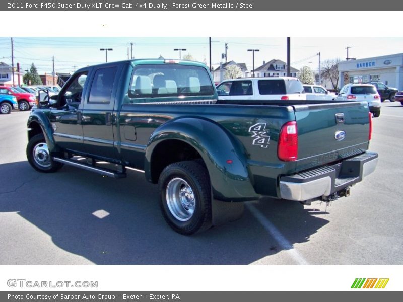 Forest Green Metallic / Steel 2011 Ford F450 Super Duty XLT Crew Cab 4x4 Dually