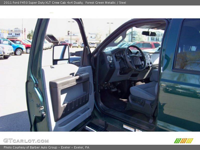 Forest Green Metallic / Steel 2011 Ford F450 Super Duty XLT Crew Cab 4x4 Dually