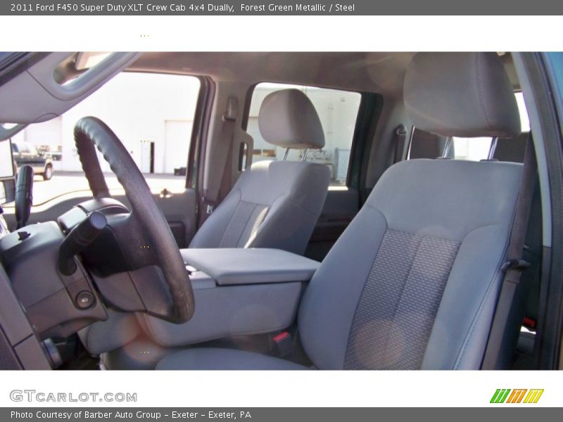 Forest Green Metallic / Steel 2011 Ford F450 Super Duty XLT Crew Cab 4x4 Dually