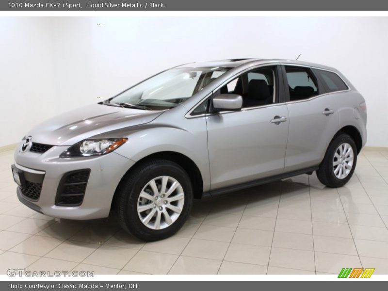 Liquid Silver Metallic / Black 2010 Mazda CX-7 i Sport