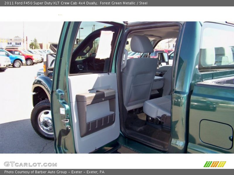 Forest Green Metallic / Steel 2011 Ford F450 Super Duty XLT Crew Cab 4x4 Dually
