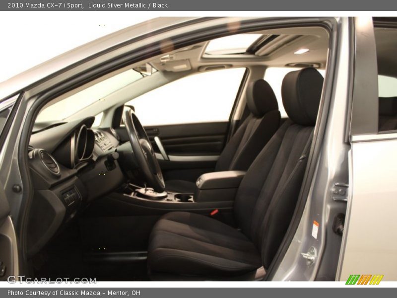 Liquid Silver Metallic / Black 2010 Mazda CX-7 i Sport