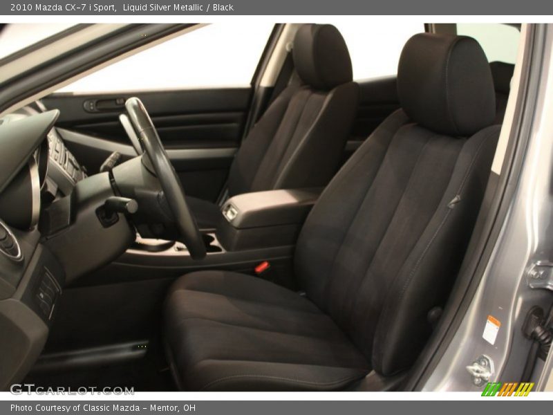 Liquid Silver Metallic / Black 2010 Mazda CX-7 i Sport