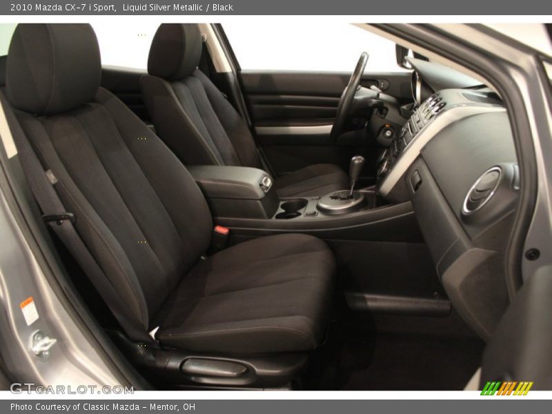 Liquid Silver Metallic / Black 2010 Mazda CX-7 i Sport