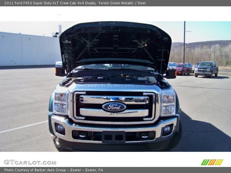 Forest Green Metallic / Steel 2011 Ford F450 Super Duty XLT Crew Cab 4x4 Dually