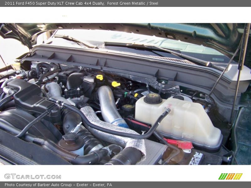 Forest Green Metallic / Steel 2011 Ford F450 Super Duty XLT Crew Cab 4x4 Dually