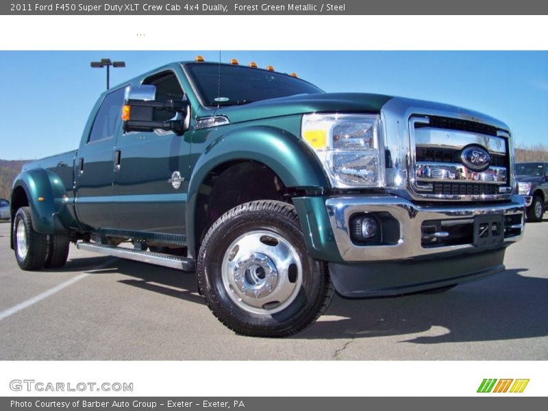Front 3/4 View of 2011 F450 Super Duty XLT Crew Cab 4x4 Dually