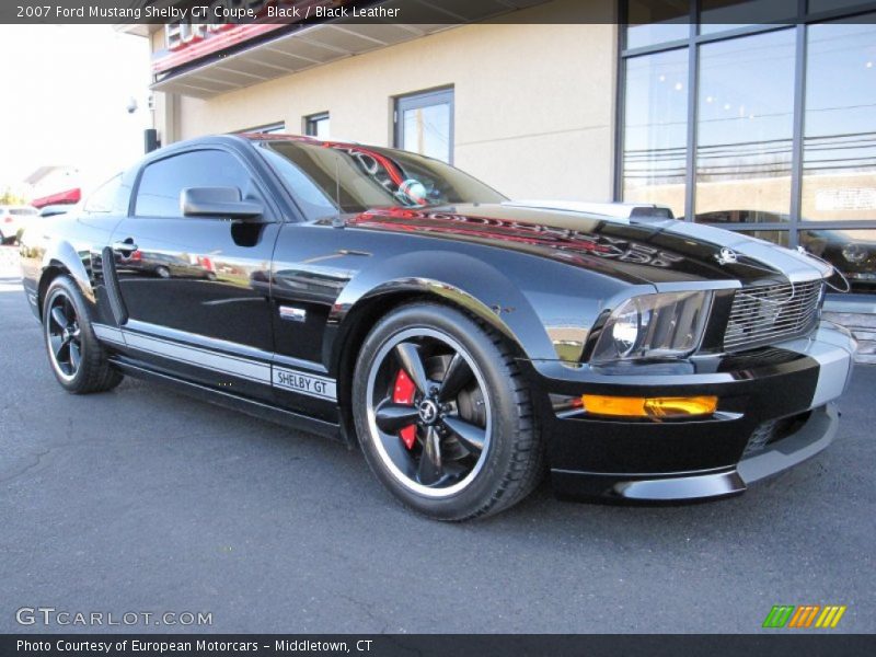 Black / Black Leather 2007 Ford Mustang Shelby GT Coupe